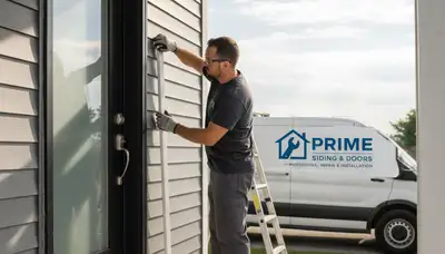 Professional door repair by vinyl siding contractors in Knoxville, TN homes