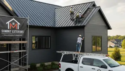 Professional metal roofing installation by Next Level Exteriors in Knoxville, TN