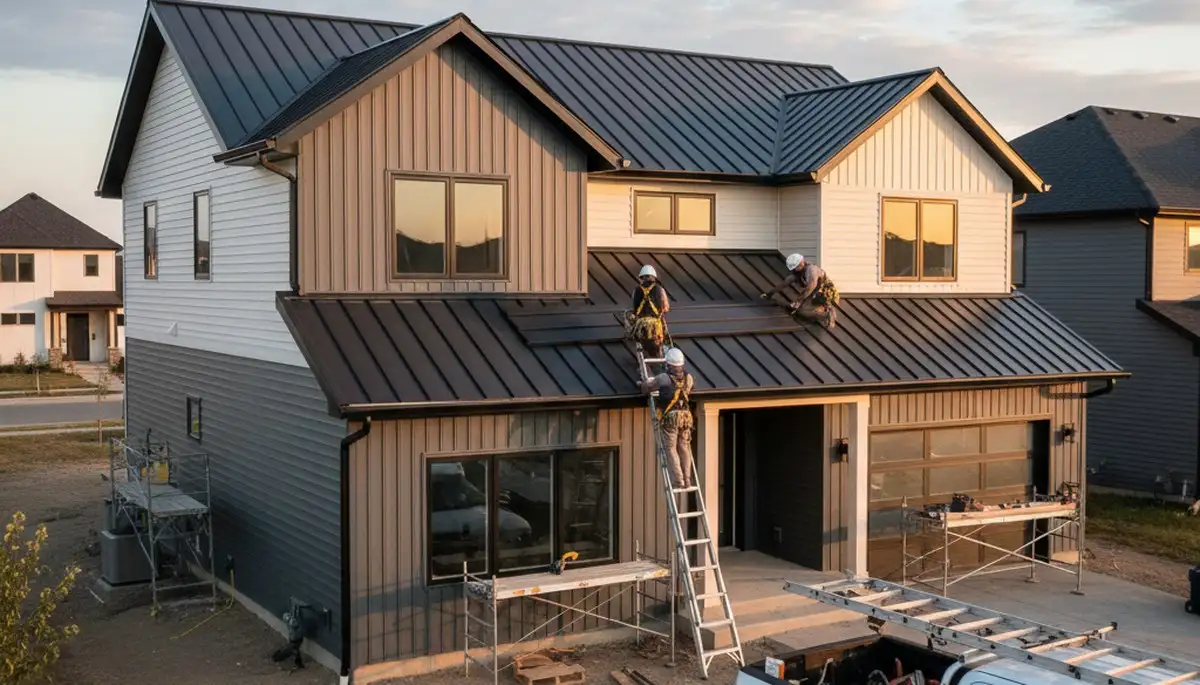 Metal roofing installation by Next Level Exteriors in Knoxville, TN