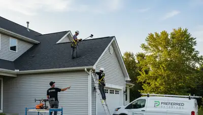Professional roof inspection service by Next Level Exteriors in Knoxville, TN