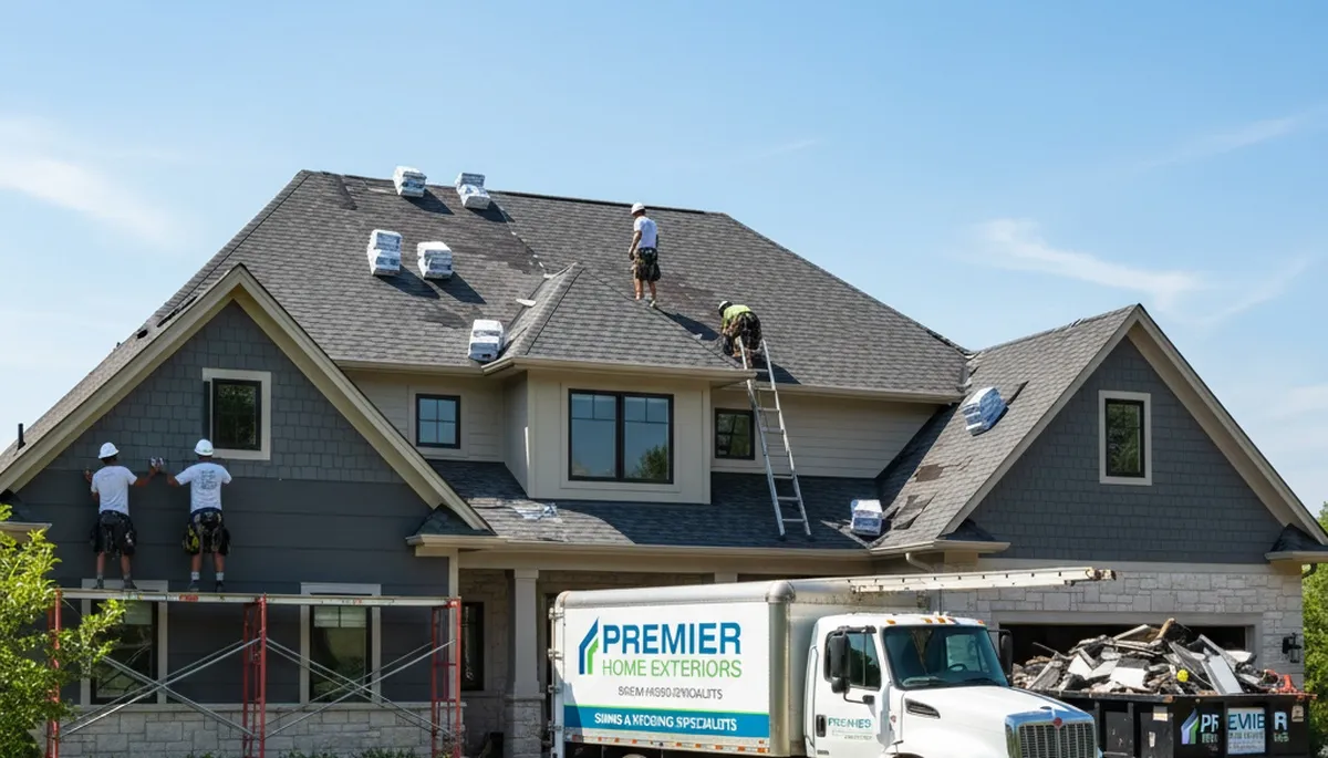 Professional roof replacement and vinyl siding upgrade by contractors in Knoxville, TN