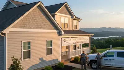 Professional vinyl siding installation by Knoxville TN contractors