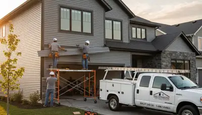 Professional vinyl siding installation on Knoxville TN home exterior by Next Level Exteriors
