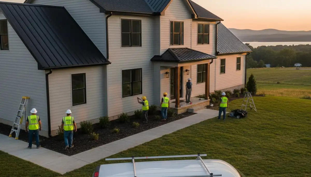 Vinyl siding installation by expert contractors in Knoxville TN homes and commercial buildings
