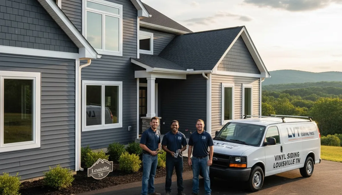Vinyl siding installation by expert contractors in Knoxville, TN homes