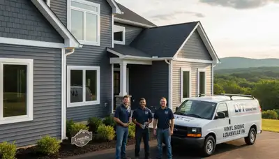 Vinyl siding installation by expert contractors in Knoxville, TN homes