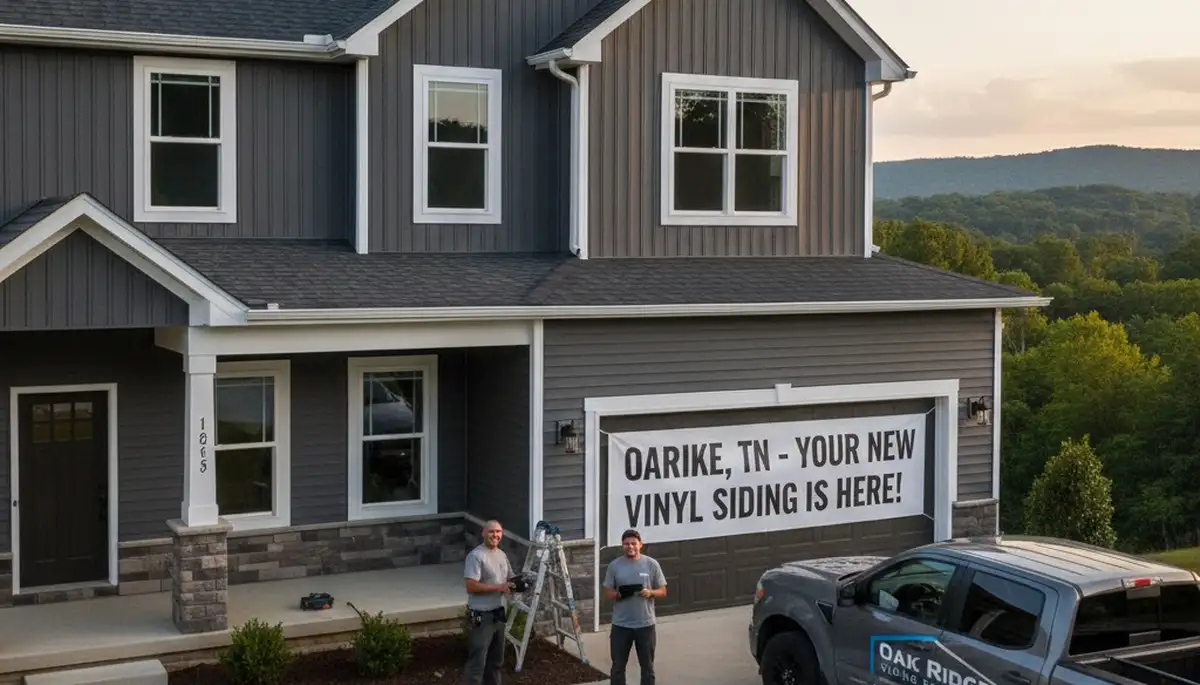 Professional vinyl siding installation by expert contractors in Knoxville, TN homes