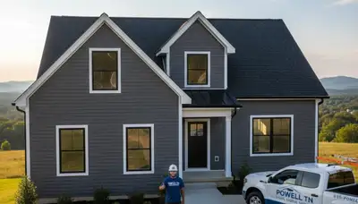 Vinyl siding contractors enhancing home exterior in Knoxville, TN