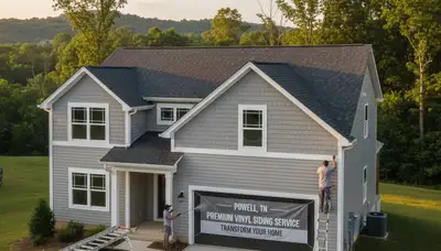 Vinyl siding installation by local contractors in Knoxville TN homes