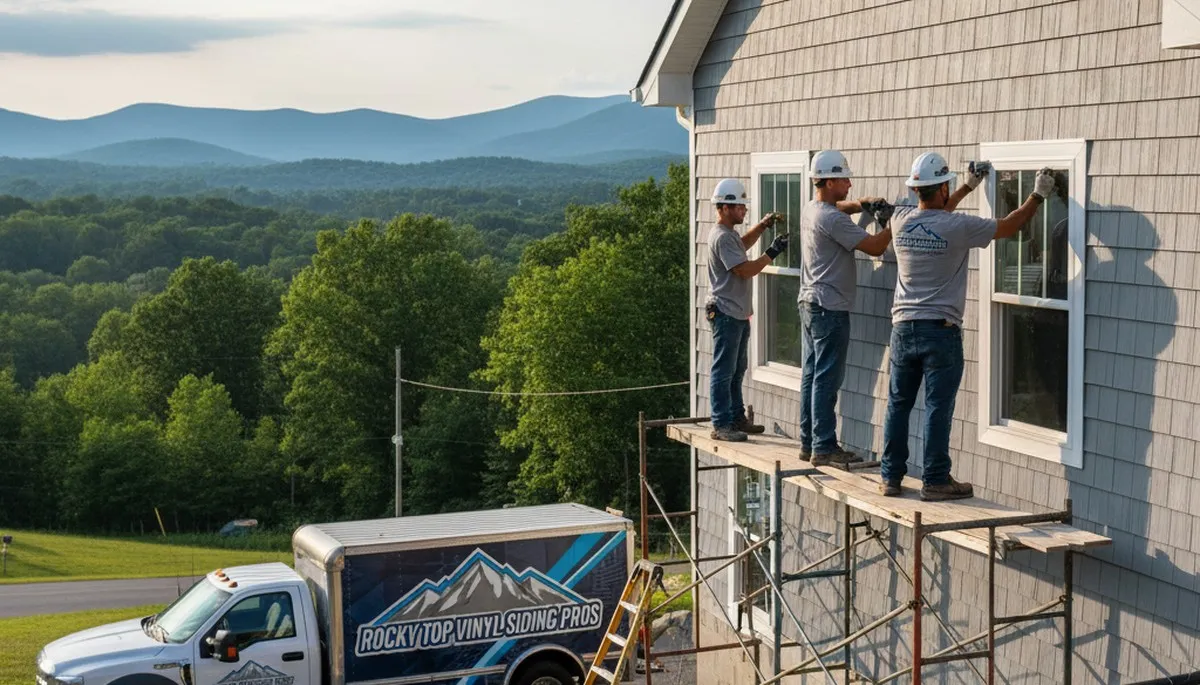 Professional vinyl siding installation by expert contractors in Knoxville, TN