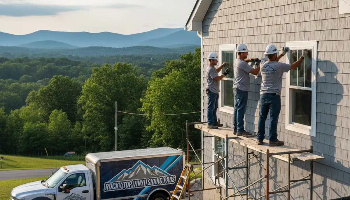 Professional vinyl siding installation by expert contractors in Knoxville, TN
