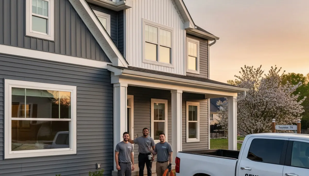Vinyl siding installation by local contractors in Knoxville TN homes and exterior renovations