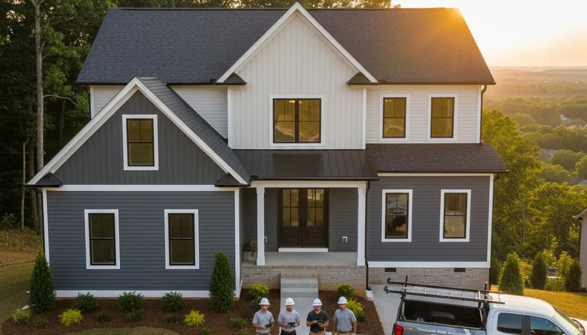 Vinyl siding installation by expert contractors in Knoxville, TN homes