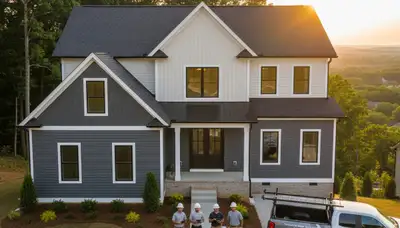 Vinyl siding installation by expert contractors in Knoxville, TN homes