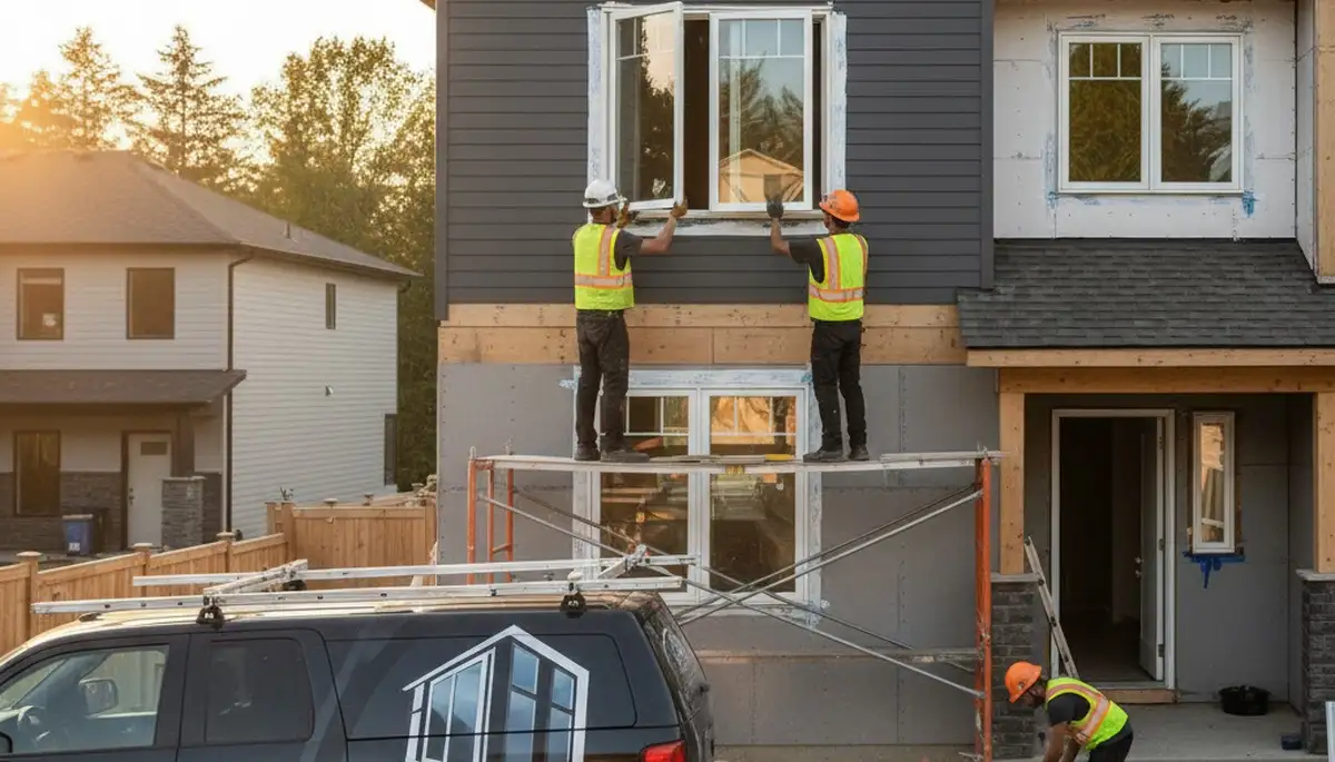 Vinyl siding and window installation by Next Level Exteriors in Knoxville, TN homes