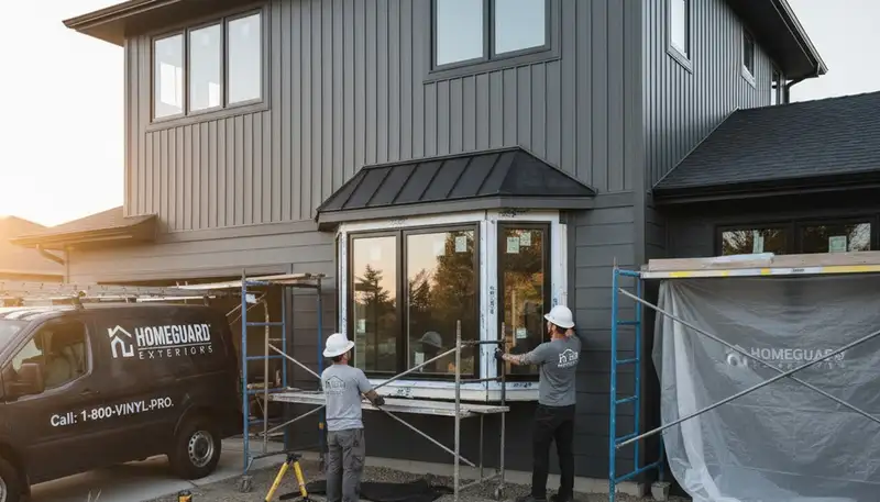 Vinyl siding and window replacement by Knoxville TN exterior contractors