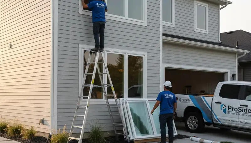 Professional window replacement by vinyl siding experts in Knoxville, TN homes